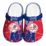New York Yankees Geometric Background Crocs Best selling