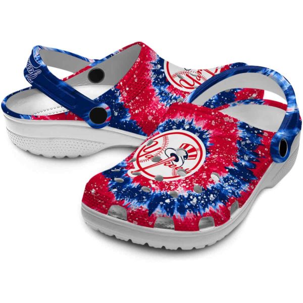 New York Yankees Radiant Burst Effect Crocs Latest Model