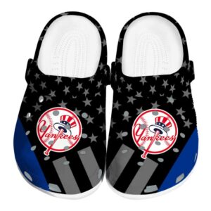 New York Yankees Stellar Stripes Theme Crocs Best selling