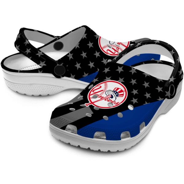 New York Yankees Stellar Stripes Theme Crocs Latest Model