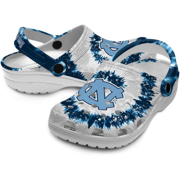 North Carolina Tar Heels Radiant Burst Effect Crocs Latest Model