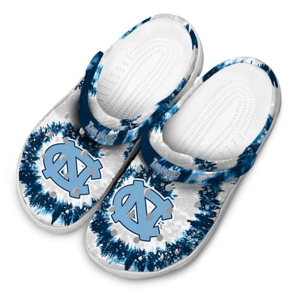 North Carolina Tar Heels Radiant Burst Effect Crocs Trendy