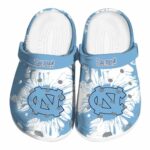 North Carolina Tar Heels Splatter Graphics Crocs Best selling