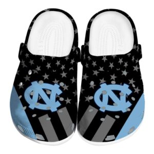 North Carolina Tar Heels Stellar Stripes Theme Crocs Best selling
