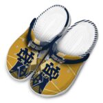 Notre Dame Fighting Irish Geometric Background Crocs Best selling