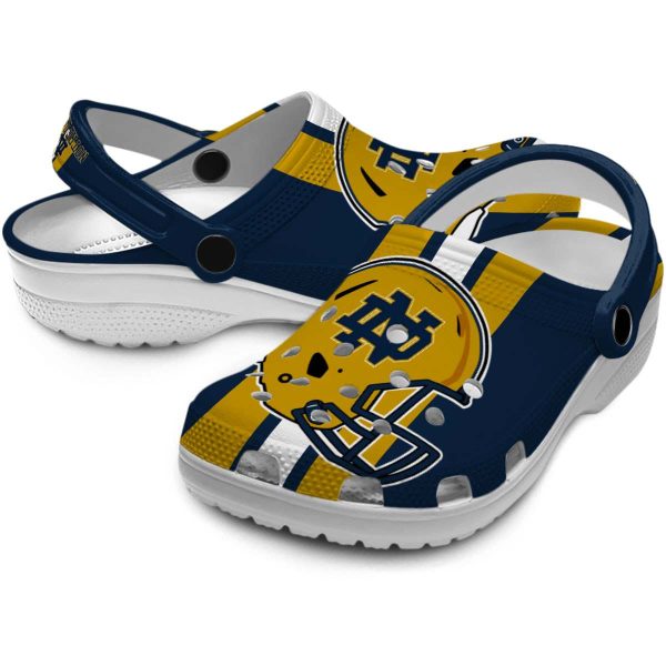 Notre Dame Fighting Irish Helmet Stripes Crocs Latest Model