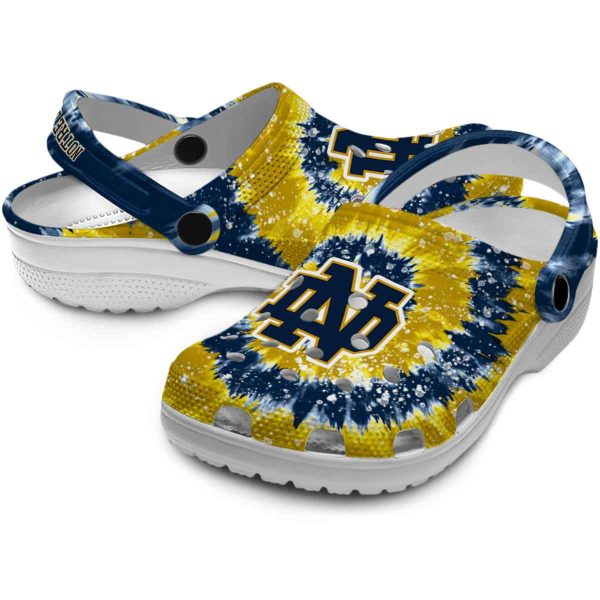 Notre Dame Fighting Irish Radiant Burst Effect Crocs Latest Model