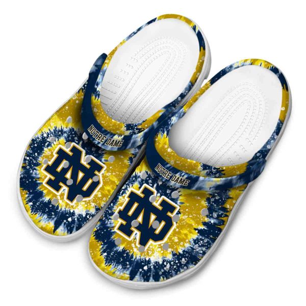 Notre Dame Fighting Irish Radiant Burst Effect Crocs Trendy