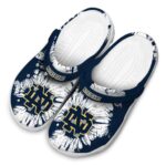 Notre Dame Fighting Irish Splatter Graphics Crocs Best selling