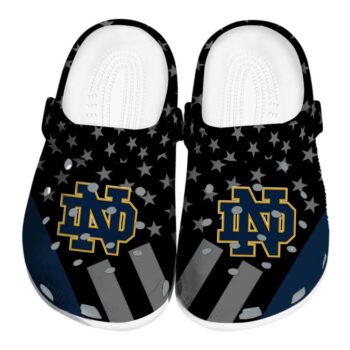 Notre Dame Fighting Irish Stellar Stripes Theme Crocs Best selling