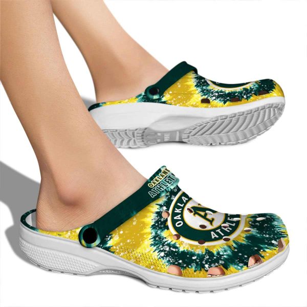 Oakland Athletics Radiant Burst Effect Crocs High quality