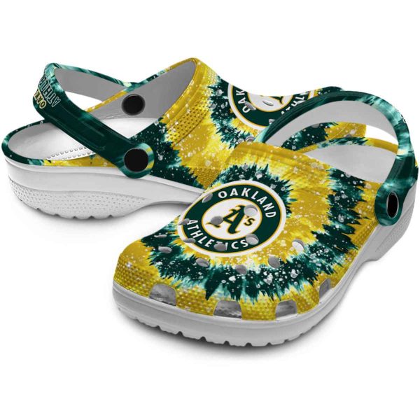 Oakland Athletics Radiant Burst Effect Crocs Latest Model