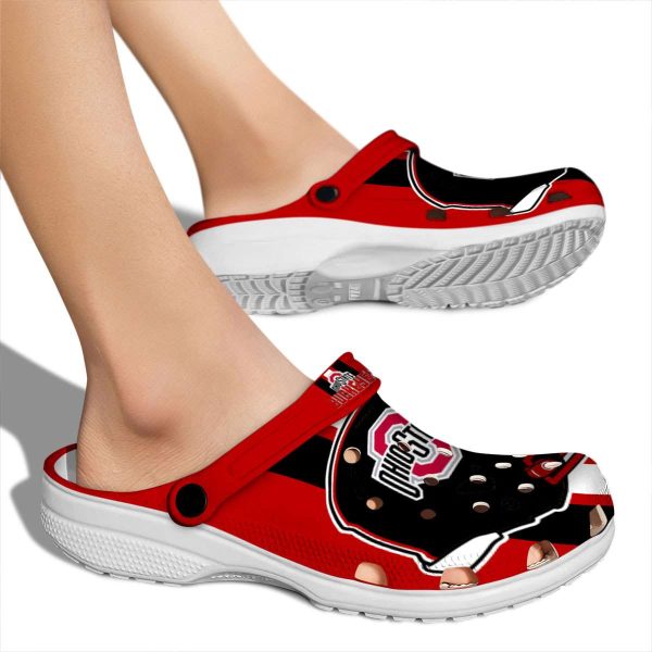 Ohio State Buckeyes Helmet Stripes Crocs High quality