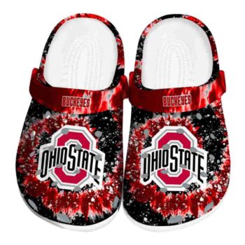 Ohio State Buckeyes Radiant Burst Effect Crocs Best selling