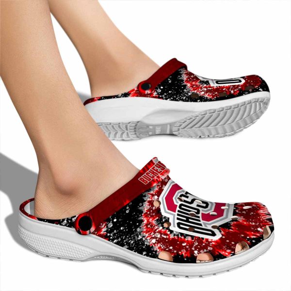 Ohio State Buckeyes Radiant Burst Effect Crocs High quality