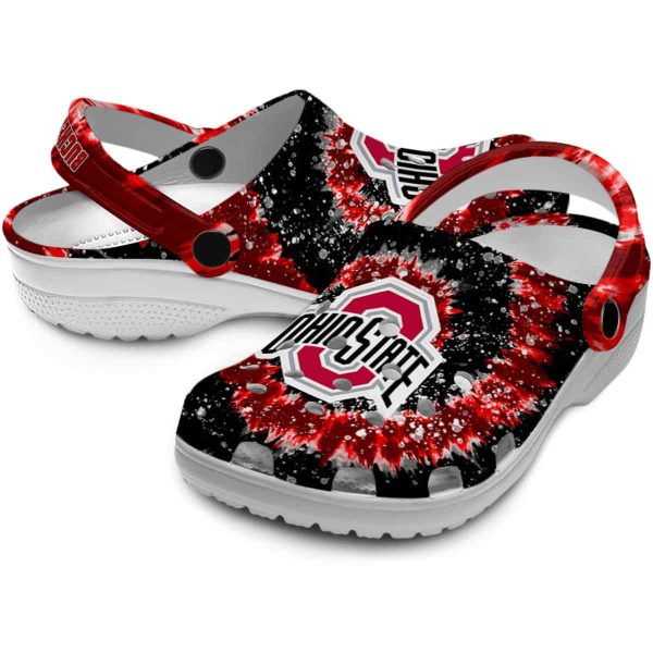 Ohio State Buckeyes Radiant Burst Effect Crocs Latest Model