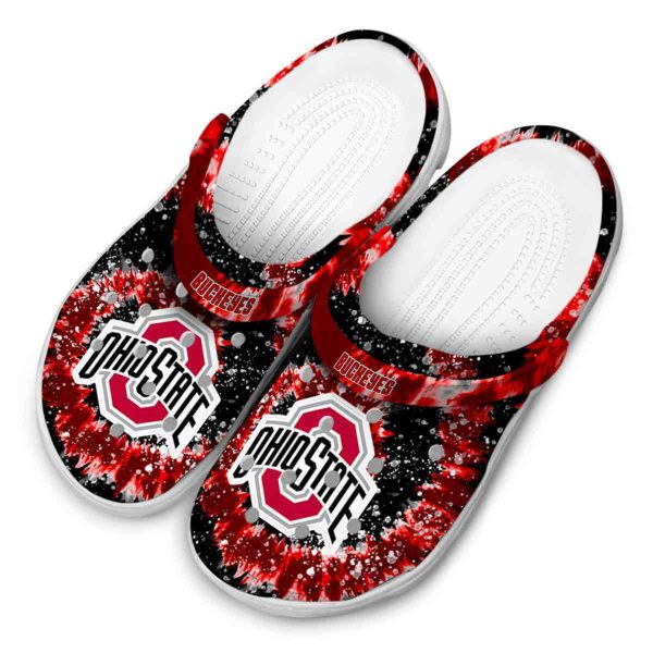 Ohio State Buckeyes Radiant Burst Effect Crocs Trendy