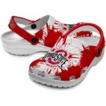 Ohio State Buckeyes Splatter Graphics Crocs Best selling
