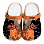 Oklahoma State Cowboys Geometric Background Crocs Best selling