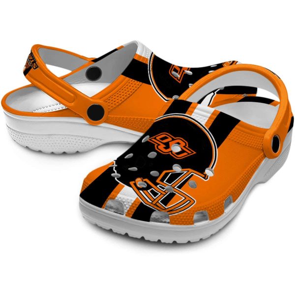 Oklahoma State Cowboys Helmet Stripes Crocs Latest Model