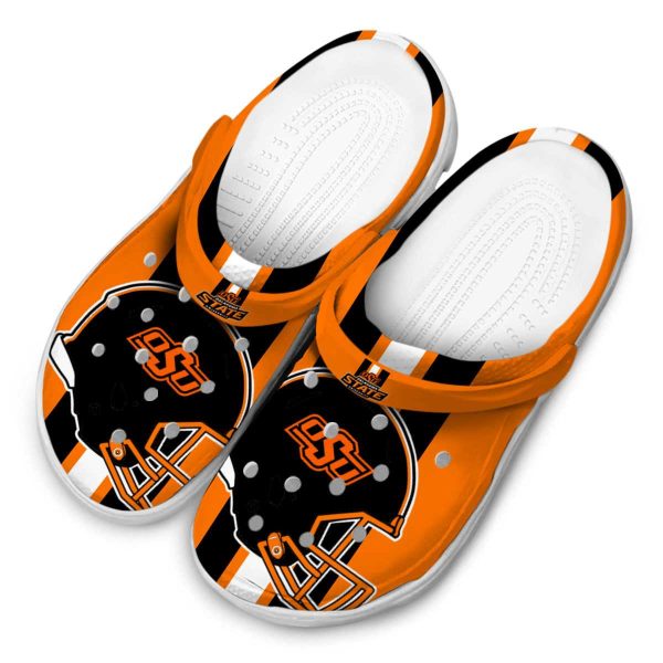 Oklahoma State Cowboys Helmet Stripes Crocs Trendy