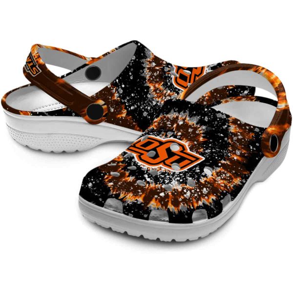 Oklahoma State Cowboys Radiant Burst Effect Crocs Latest Model