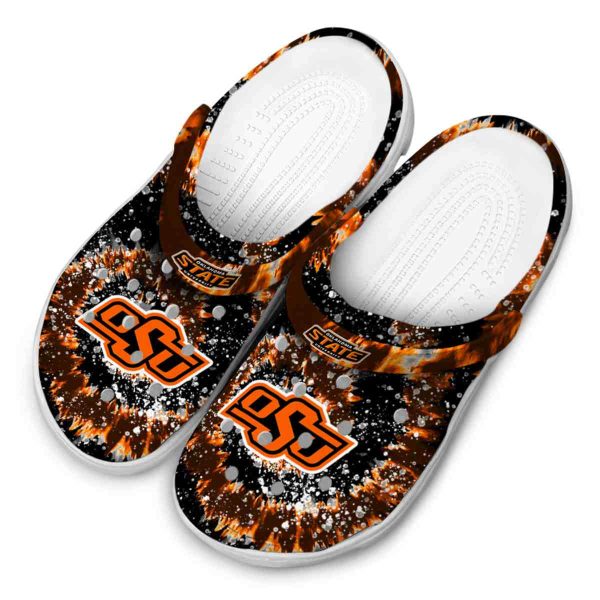 Oklahoma State Cowboys Radiant Burst Effect Crocs Trendy