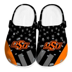 Oklahoma State Cowboys Stellar Stripes Theme Crocs Best selling