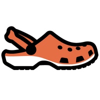 Orange Crocs