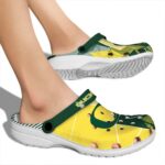 Oregon Ducks Geometric Background Crocs Best selling