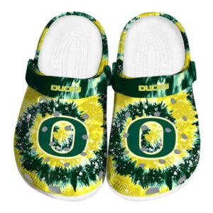 Oregon Ducks Radiant Burst Effect Crocs Best selling