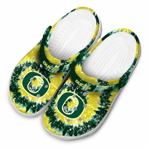 Oregon Ducks Radiant Burst Effect Crocs Trendy