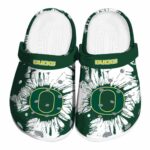 Oregon Ducks Splatter Graphics Crocs Best selling