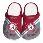 Personalized Alabama Crimson Tide Baseball Motif Crocs Best selling