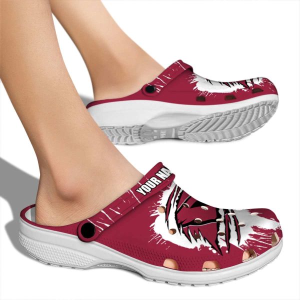Personalized Arizona Cardinals Splash Motif Background Crocs High quality