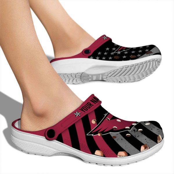 Personalized Arizona Cardinals Star Spangled Graphic Crocs High quality