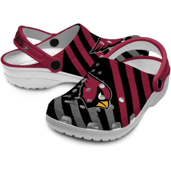 Personalized Arizona Cardinals Star Spangled Graphic Crocs Latest Model