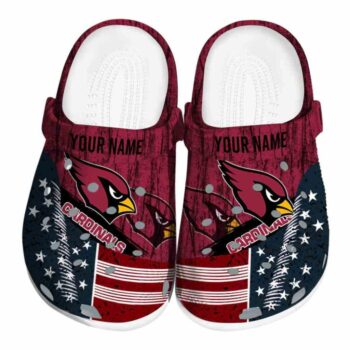 Personalized Arizona Cardinals Star Spangled Side Pattern Crocs Best selling