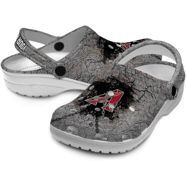 Personalized Arizona Diamondbacks Cracked Ground Texture Crocs Latest Model