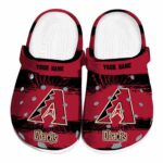 Personalized Arizona Diamondbacks Paint Splatter Graphics Crocs Best selling