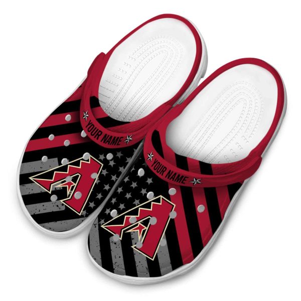 Personalized Arizona Diamondbacks Star Spangled Graphic Crocs Trendy