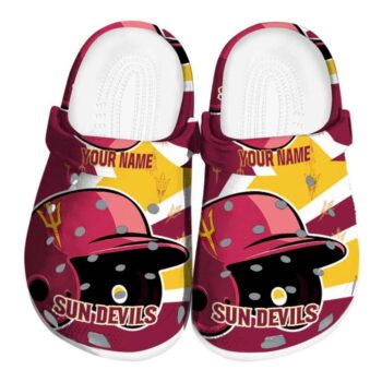 Personalized Arizona State Sun Devils Baseball Helmet Crocs Best selling
