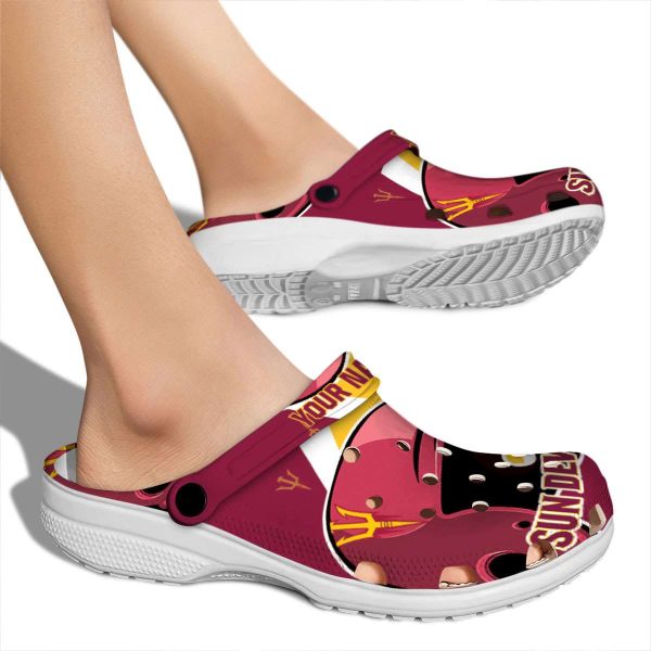 Personalized Arizona State Sun Devils Baseball Helmet Crocs High quality
