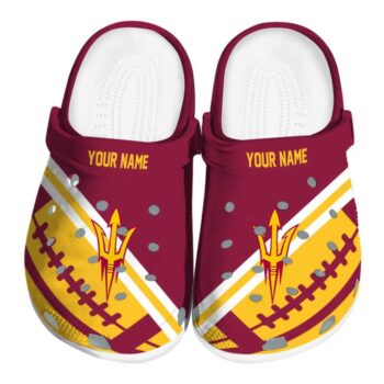 Personalized Arizona State Sun Devils Football Motif Crocs Best selling