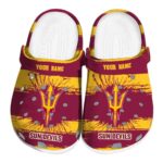 Personalized Arizona State Sun Devils Paint Splatter Graphics Crocs Best selling