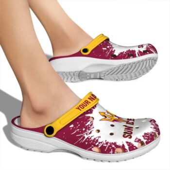 Personalized Arizona State Sun Devils Splash Art Crocs High quality