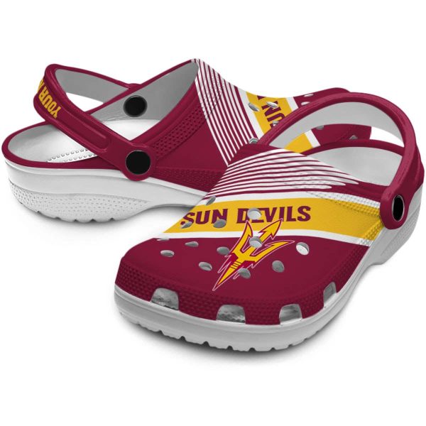 Personalized Arizona State Sun Devils Vibrant Dual Tone Crocs Latest Model