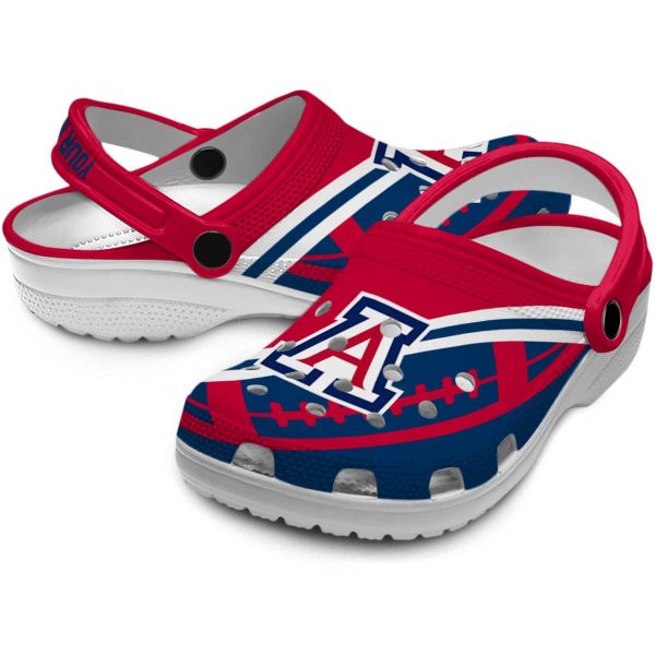 Personalized Arizona Wildcats Football Motif Crocs Latest Model