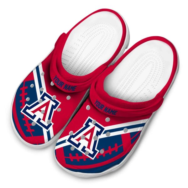 Personalized Arizona Wildcats Football Motif Crocs Trendy