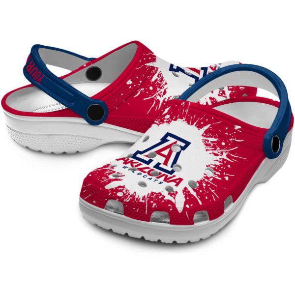 Personalized Arizona Wildcats Splash Art Crocs Latest Model